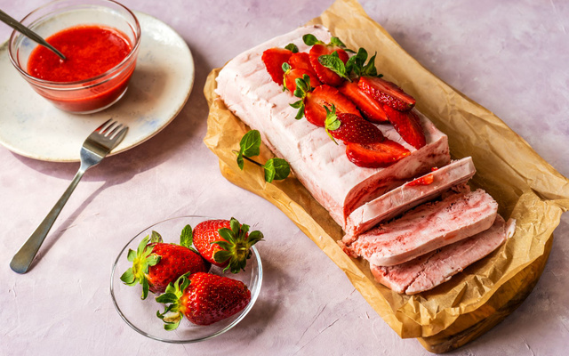 Semifreddo aux fraises