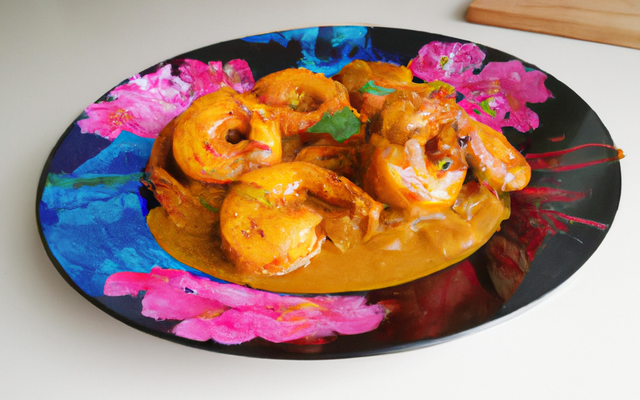 Curry de crevettes aux mangues