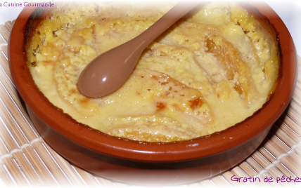 Gratin de pêches