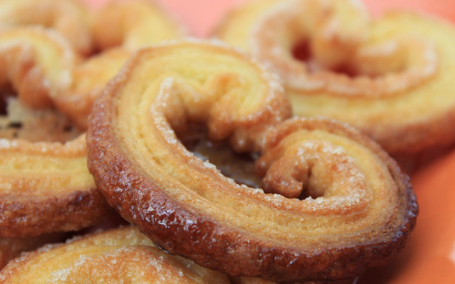 Palmiers au sucre et beurre de cacahuètes