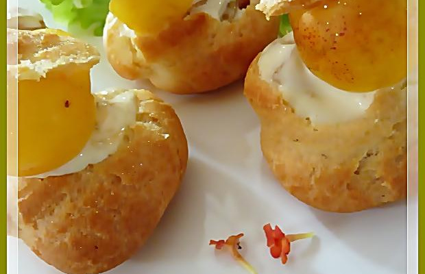 Choux au fruit d'or et à la crème d'Albert