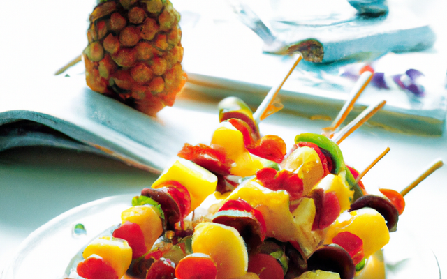 Brochette de fruits exotiques