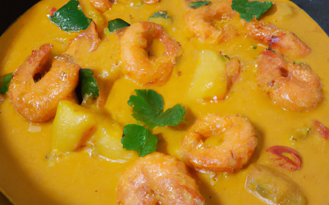 Crevettes au curry et lait de coco : facile et rapide à préparer