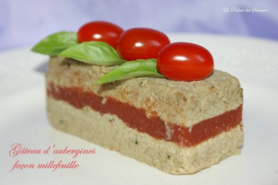 Gâteau d'aubergines façon millefeuille
