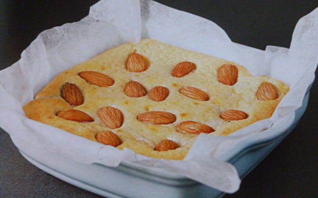 Brownie au chocolat blanc et amandes