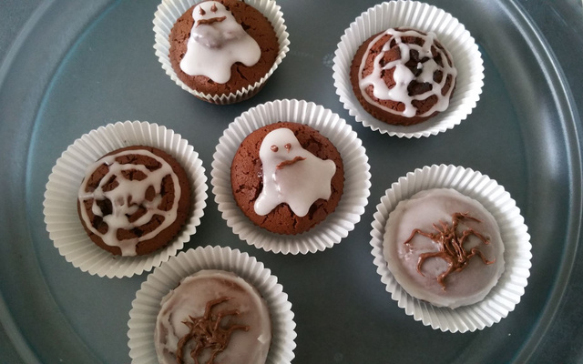 Cupcakes spider d'Halloween