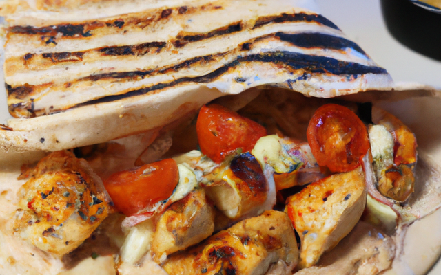 Pita au poulet grec