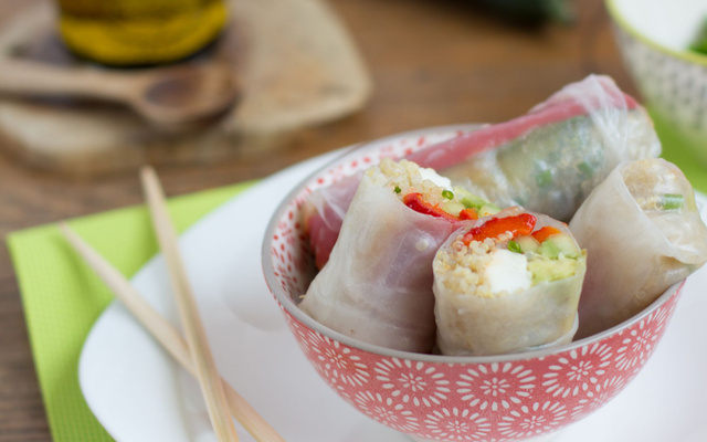 Rouleaux de printemps fraîcheur aux douces saveurs de miel