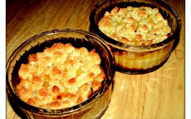 Crumble banane et citron