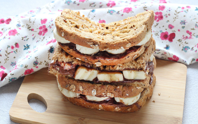 Croque banane Nutella
