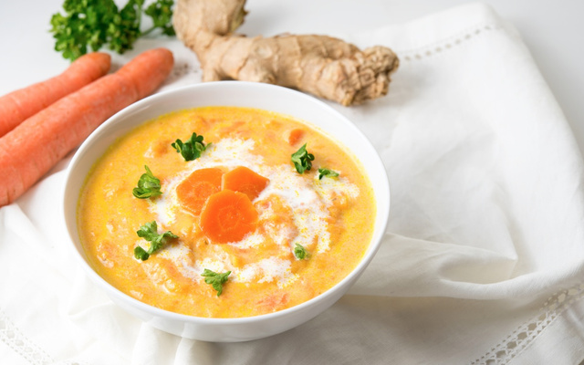 Soupe carotte coco gimgembre
