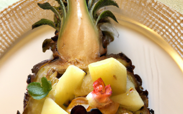 Dinde farcie aux morilles / ananas