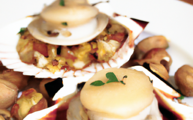 Noix de Saint-Jacques au cidre et reinette