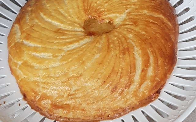 Galette des Rois frangipane avec sa crème pâtissière