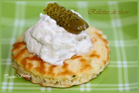 Rillettes de thon, oignon et ciboulette