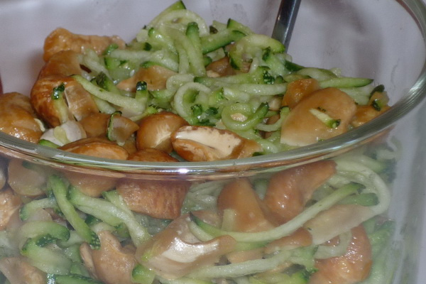 Croc' courgettes en verrine