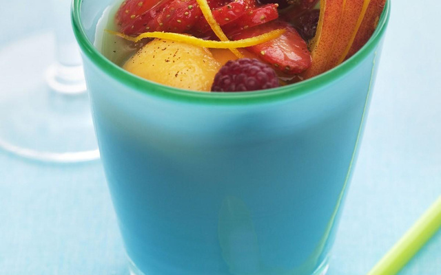 Soupe pétillante de fruit à la Bière de Printemps