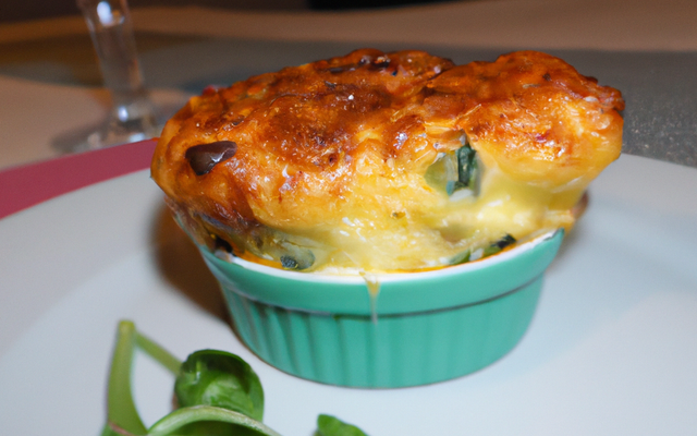 Soufflé au fromage et au cresson maison