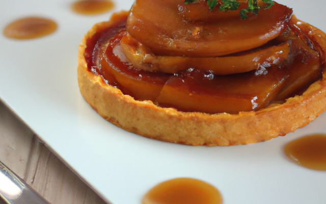 Tartelette tatin au foie gras