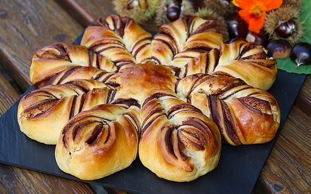 Brioche comme un flocon