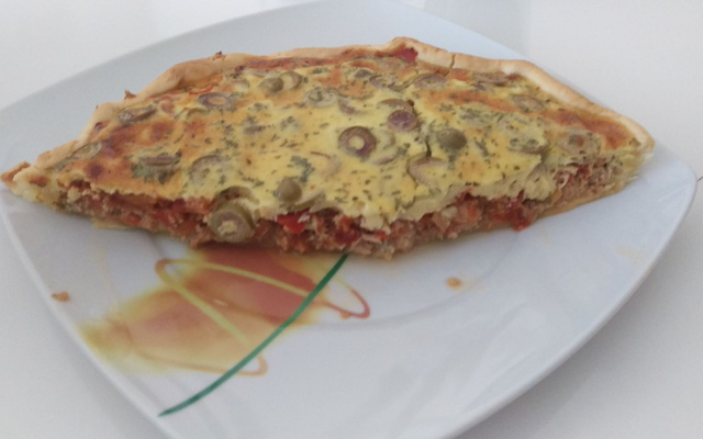 Quiche thon, tomate et olives