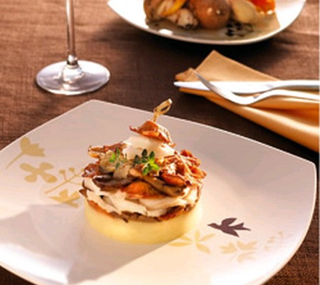 Parmentier de poisson aux 3 champignons et Vouvray