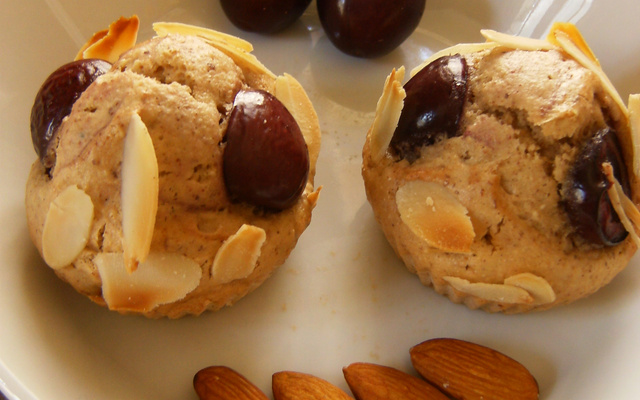 Bouchées moelleuses amande-cerise