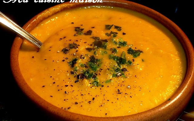 Velouté de carottes et de patate douce