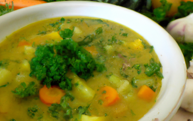 Le potage aux légumes