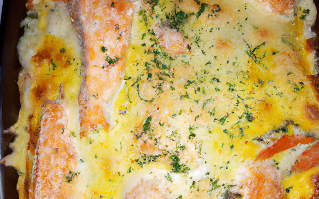 Gratin de saumon fumé