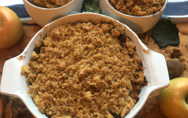 Crumble pommes noisettes