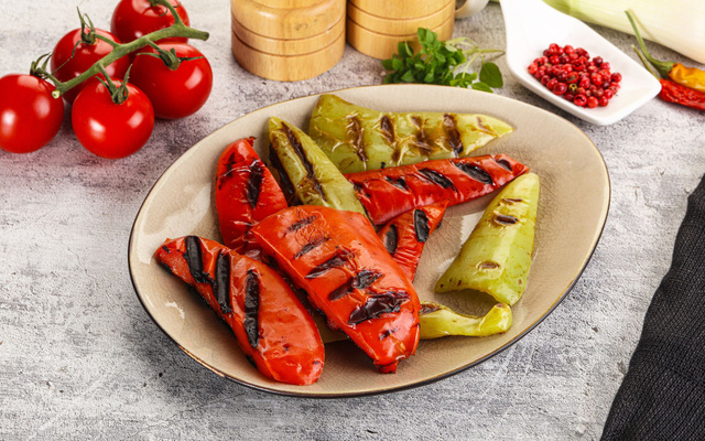 Poivrons au barbecue