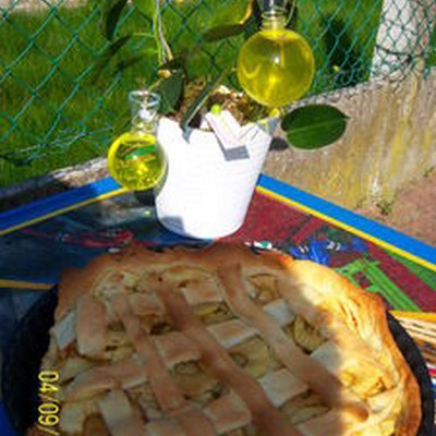 Apple pie et son croisillon de pâte