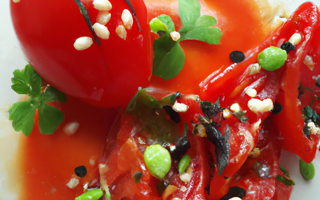 Tomate cerise à la brande de morue