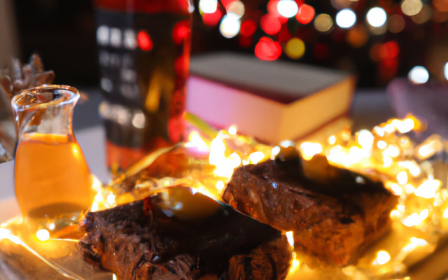 Bûche de Noël aux brownies et sirop d'érable