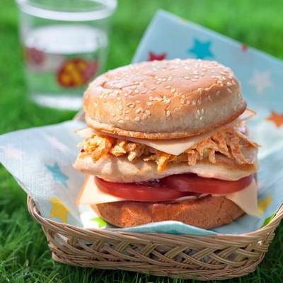 Le burger FLO EPI burger, poulet, curry