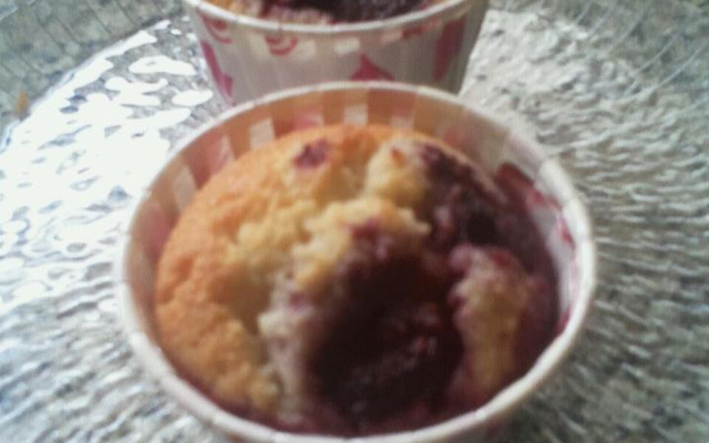 Muffins amandes framboises chocolat blanc