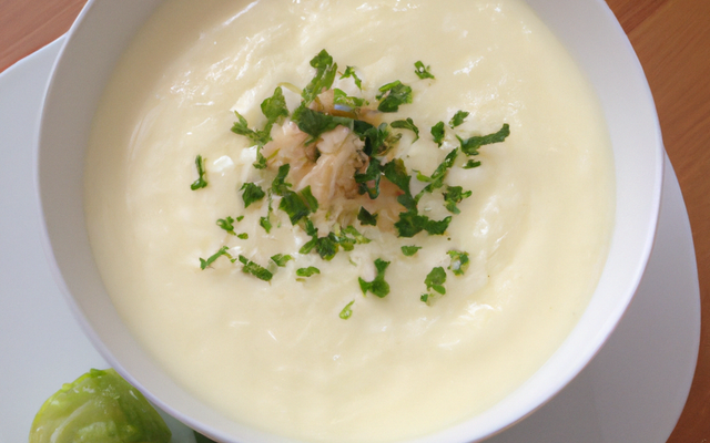 Velouté de saint-jacques aux poireaux au thermomix