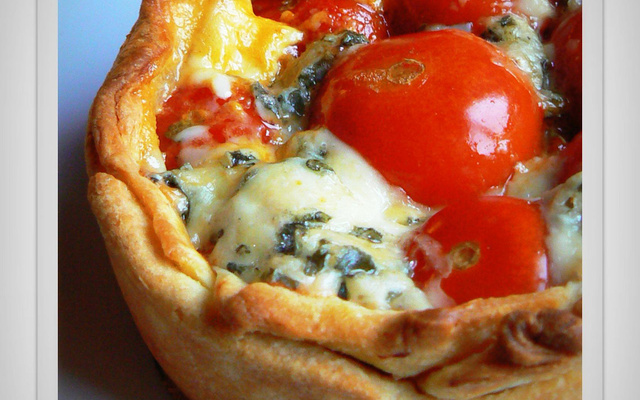 Tomates cerise, Fourme d'Ambert et moutarde provençale Clovis