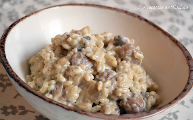 Risotto vol-au-vent et vache-qui-rit
