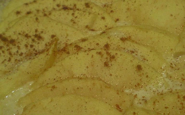 Tarte flambée pomme cannelle