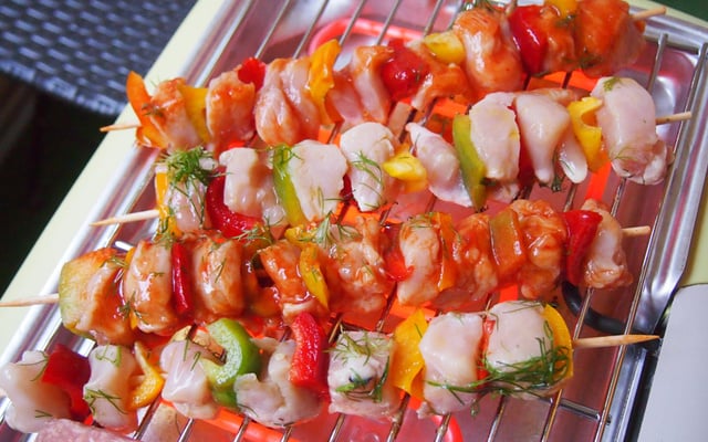 Brochettes de dinde au duo de marinade classique