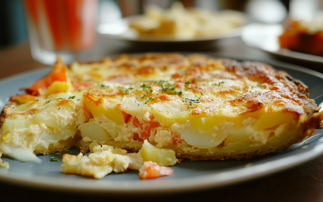 Gratin de pommes de terre et surimi
