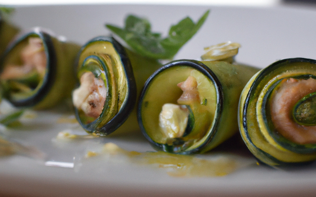 Roulades de courgettes