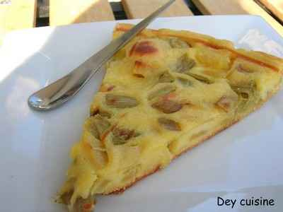 Tarte à la rhubarbe classique