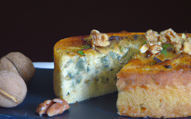 Cake roquefort / noix