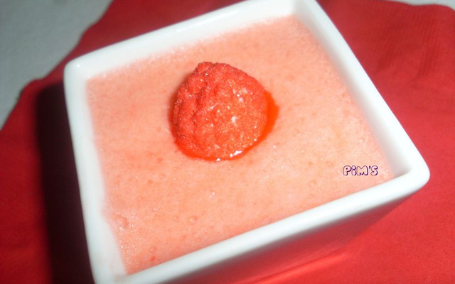 Mousse aux fraises Tagada facile