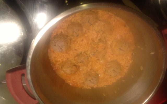 Riz au boulettes de viande