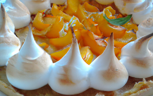 tarte aux abricots meringuée