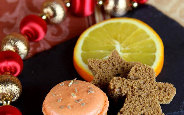 Macarons pain d'épices et orange